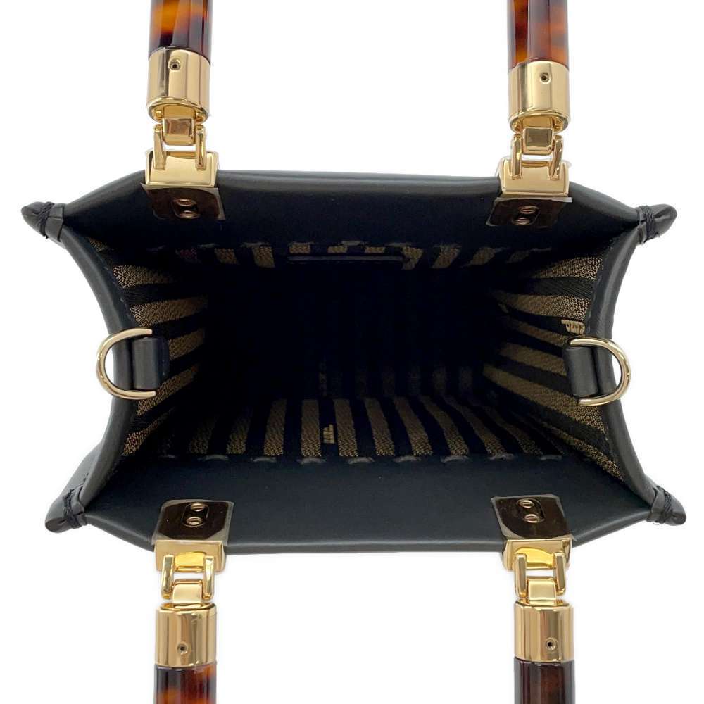 Fendi Sunshine Shopper Small Leather Python Handb… - image 6